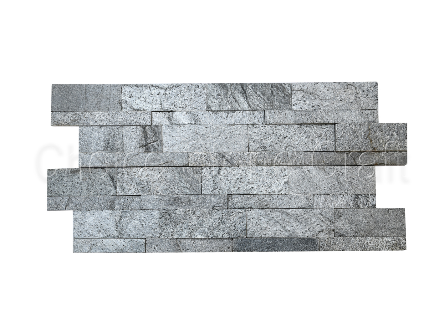 silver grey stacked stone